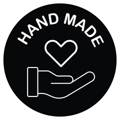 Handmade Icon. Vector icon Design