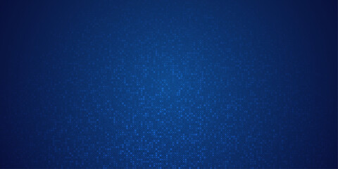 Abstract grid pixel pattern background. Vector illustration element with square, geometric mosaic, texture on dark blue color. Graphic design for digital datum, technology futuristic background