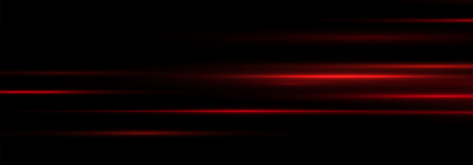 Glowing horizontal red light line with radiant shine and beam effect. Futuristic , flare, and neon glow.