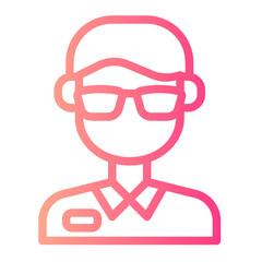teacher gradient icon
