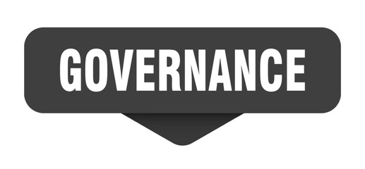 governance sticker. governance sign on transparent background