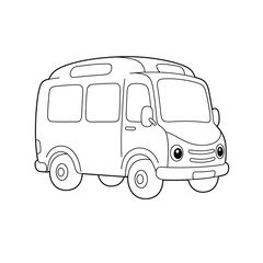 Cute Cartoon Car Illustration