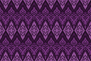 Ethnic abstract,combining tribal, indigenous and Mexican embroidery with Aztec geometric motifs, ikat fabric artwork with seamless patterns.