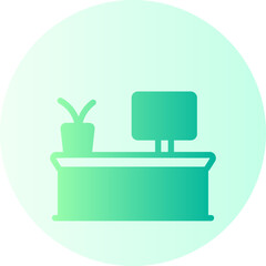 desk gradient icon
