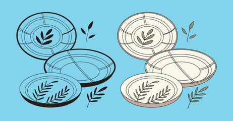 Eco-Friendly Bamboo Plates Set – Sustainable, Reusable Dinnerware for Home & Outdoor Dining, bamboo plates, eco friendly plates, reusable bamboo plates, bamboo dinnerware, sustainable plates, bamboo..