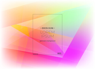 Flat vector. Minimal geometric background. Dynamic shapes composition. Eps10 vector.