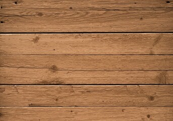 Fototapeta premium Rustic Brown Wooden Planks Background Texture