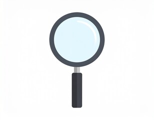 magnifying glass isolated on white