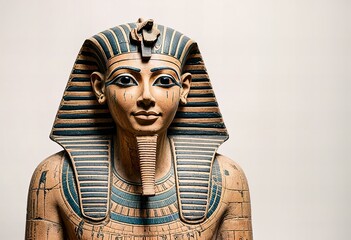 Ancient Egyptian artist statue.