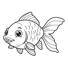 Cute Cartoon Fish Illustration