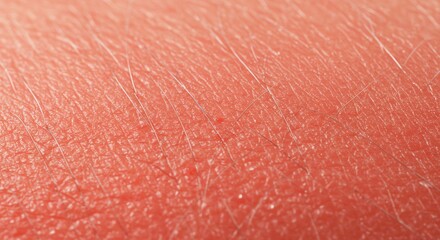 Fototapeta premium Examining Skin Texture Close-up Showing Redness and Fine Hairs
