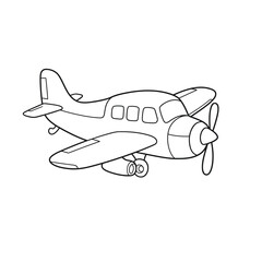 Cartoon Airplane Illustration