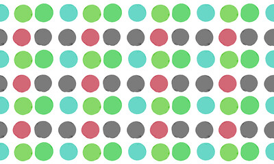 レトロでカワイイ♫透明水彩のポルカドット柄の背景壁紙