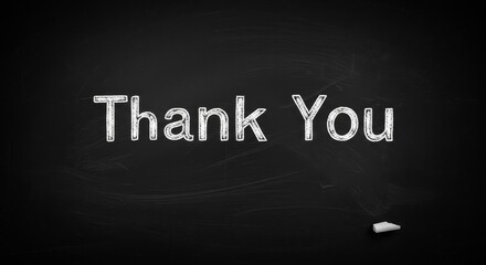Thank You Chalkboard Background Illustration