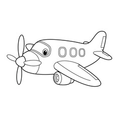 Cartoon Airplane Illustration