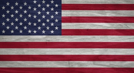 Fototapeta premium Vintage American Flag Background