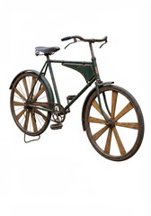 Fototapeta premium Vintage Bicycle Isolated on White Background Photo