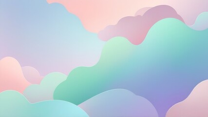 Fototapeta premium Pastel Liquid Abstract Background with Soft Flowing Shapes