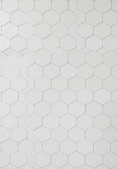 Fototapeta premium White Hexagon Pattern Background Texture