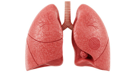Isolated Lungs Cancer Tumor Disease