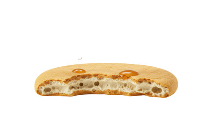 Isolated Pita Bread Honey Drizzle