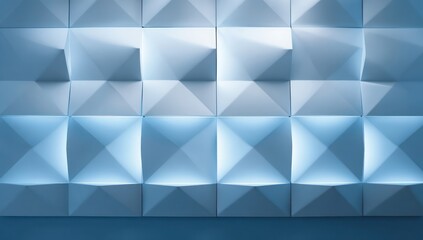 3D LED panel with a delicate gradient effect, transitioning smoothly between colors.