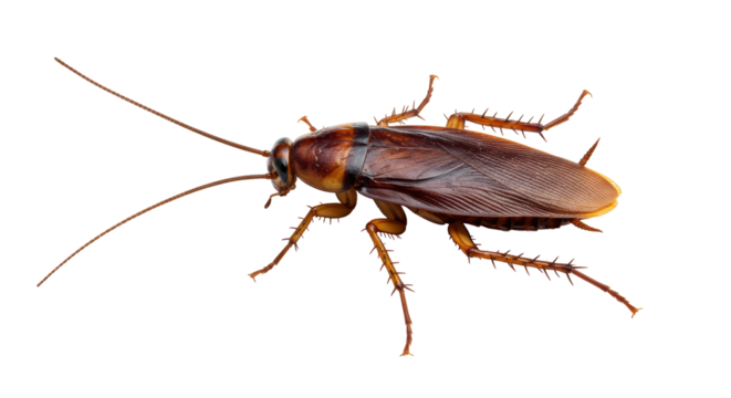 Isolated Cockroach Insect Detailed Close Up