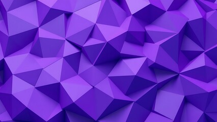 Obraz premium Vibrant Purple Low Poly Abstract Background Geometric Texture 3D Render Bold Design