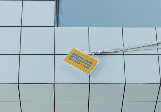 Access Pass Mockup on Tile
