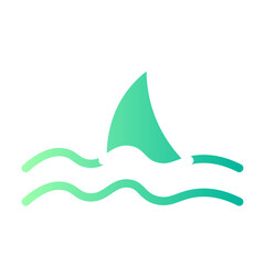 Fototapeta premium shark gradient icon