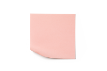 pink blank sticky note paper isolated on transparent png background,note paper message office business tag sign