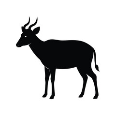 Nilgai Grazing Horns Vector Art