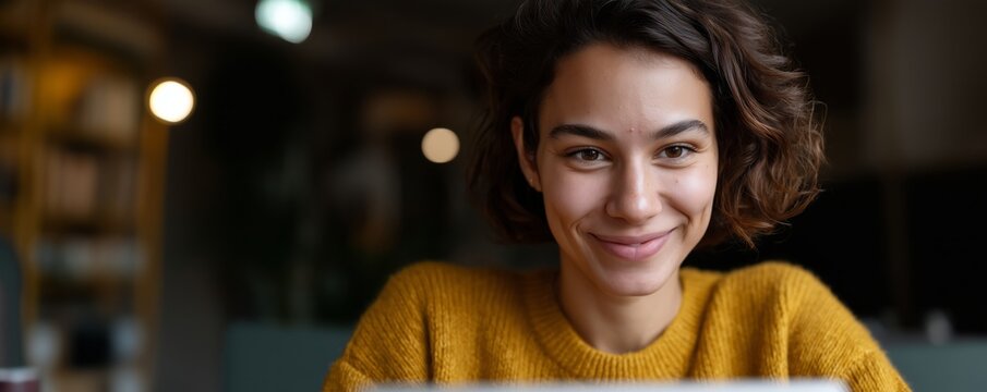 Student using digital guide for effective online learning support