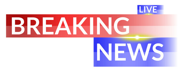 News Flash Lower Third with Striped Bar Animation

