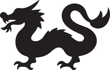 chinese dragon silhouette