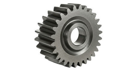 Isolated Metal Gear with Precision Cut Teeth and Central Hole