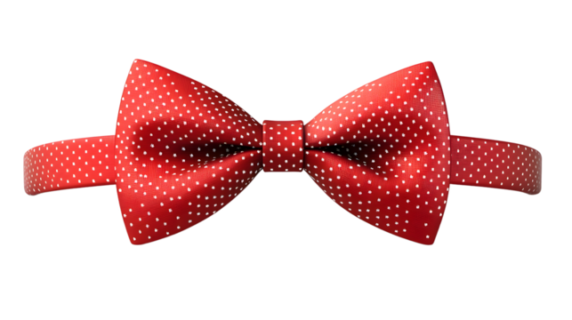Elegant Red Polka Dot Bow Tie Perfect for Formal Occasions and Special Gatherings
