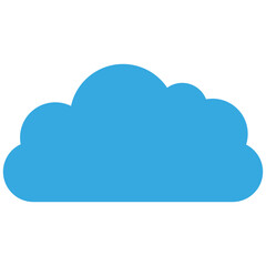 Cloud solid dual color icon. Simple vector icon design in solid color style. Editable vector format