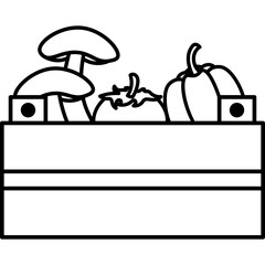 Vegetables on Basket Line