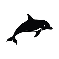 Fototapeta premium Vaquita Swimming Fin Vector Clipart