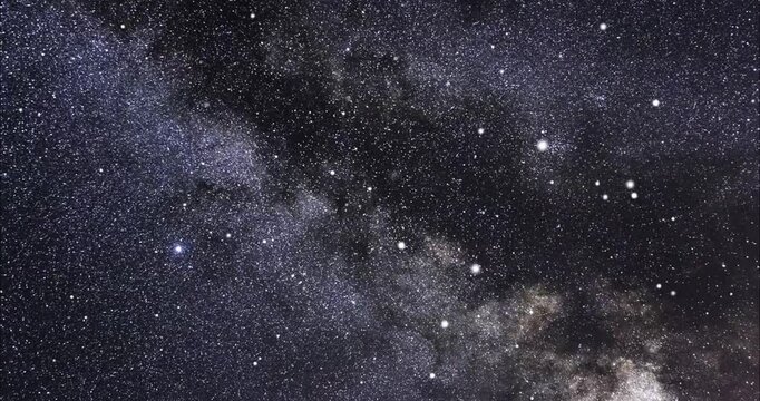 A view of the milky way galaxy with countless stars scattered across the night sky