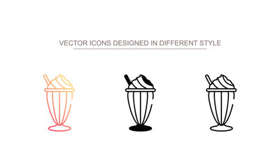 Frappe icon design with white background stock illustration