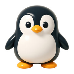 Fototapeta premium PNG Cute penguin toy illustration.
