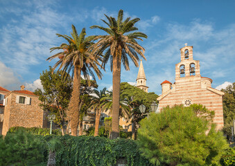 Christian church in Budvyan citadel in Montenegro