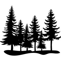 Pine Tree Silhouette