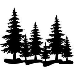 Pine Tree Silhouette
