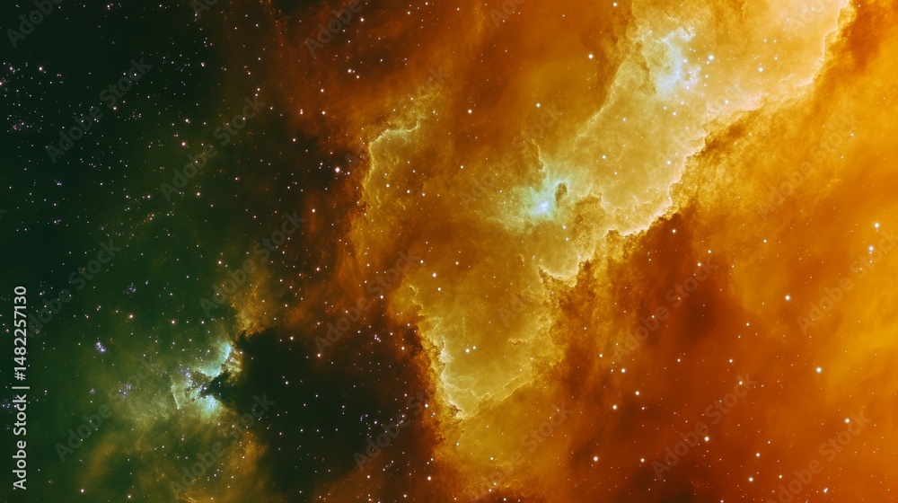 Wall mural colorful space galaxy nebula with vibrant cosmic cloud and starry night sky featuring a supernova ex