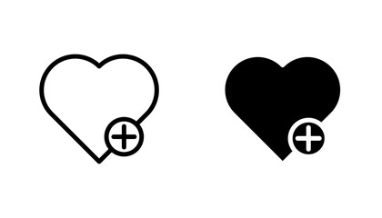 Health care icon in editable stroke and flat vector illustrations