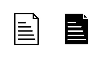 Form icon in editable stroke and flat vector illustrations