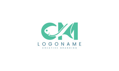 Minimalist CM Logo for Branding and Identity.